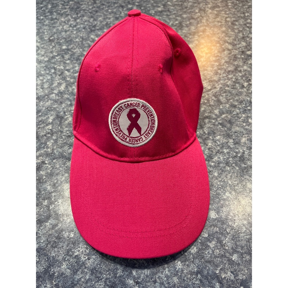 Pink Breast Cancer Prevention Awareness Ribbon Baseball Hat Adjustable Cap